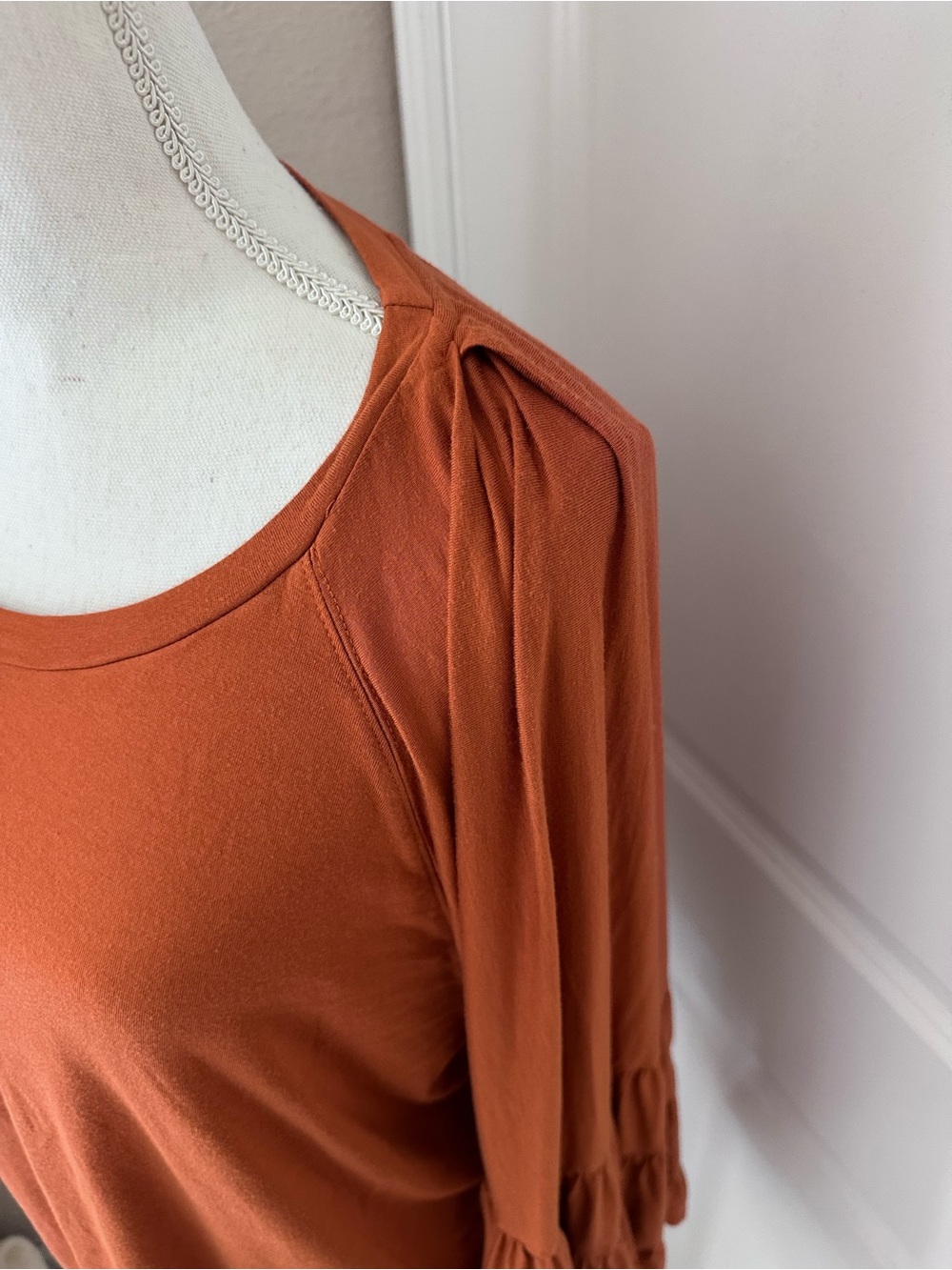 Rust Bell Sleeve Top - Picture 9 of 9
